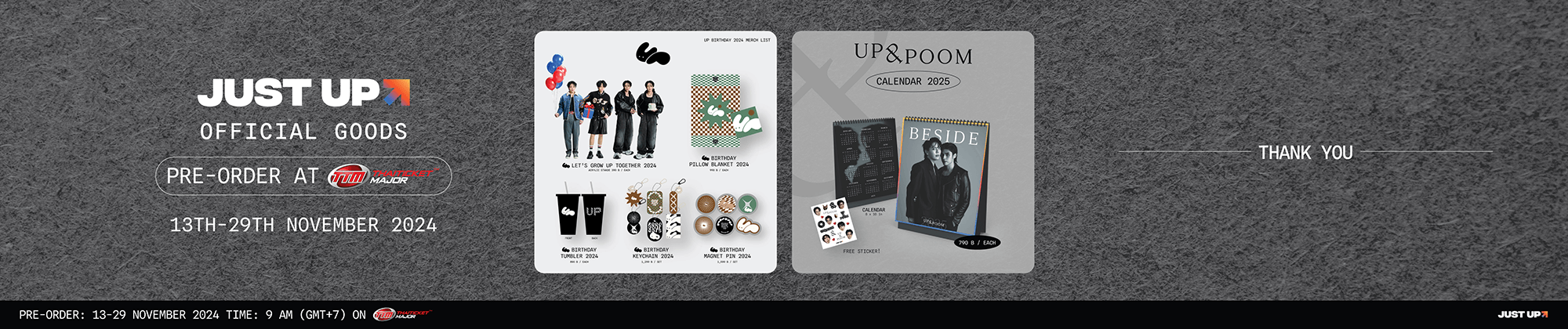 Just Up official goods : Up Birthday 2024