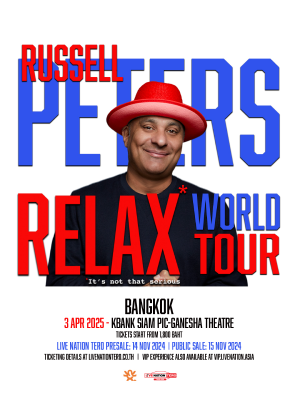 RUSSELL PETERS RELAX WORLD TOUR