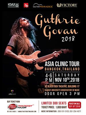 Guthrie Govan Asia Clinic Tour 2018, Bangkok Thailand