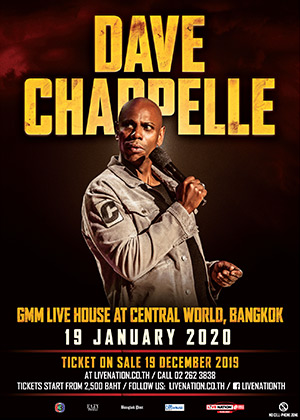 Official Ticket Dave Chappelle Live in Bangkok 2020 