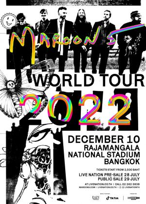 maroon 5 world tour 2022 bangkok
